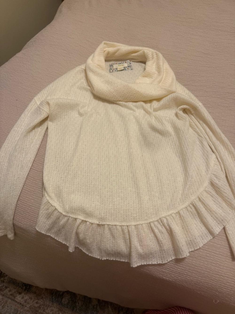 Maeve Addie Ruffled Hacci Pullover - Picture 5 of 8